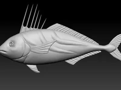 Green Fish  3D print model
