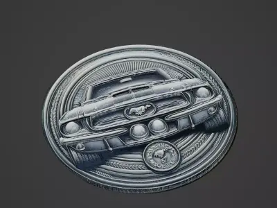 Car Pendant Medallion 3D print model