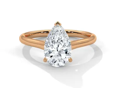 solitaire ring with detail images and 360 render videos 59 3D print model