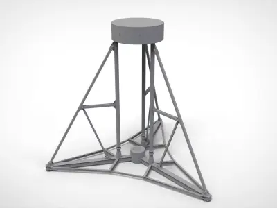 Metal truss 4 3D model