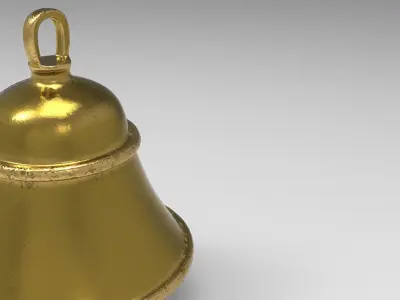 Bear Bell Low-poly 3D model