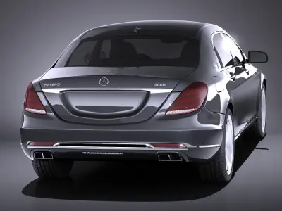 Mercedes-Benz S-Class Maybach 2016 VRAY 3D model