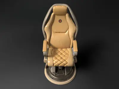 chair sci fi Low-poly 3D model