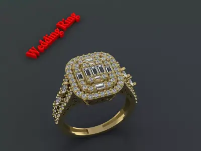 Wedding Ring for Women 3D print model