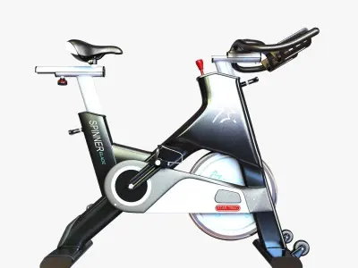 Gym stationary bicycle 3D model