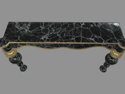 Modern Luxury Console Table Low-poly 3D model
