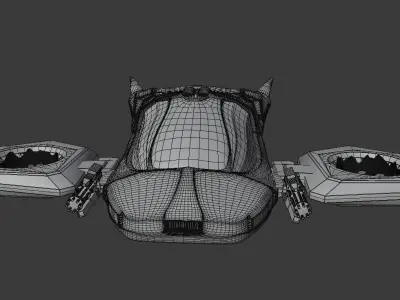 Spaceship Police Car 3D model