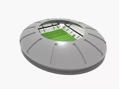 Football Stadium Low-poly 3D model
