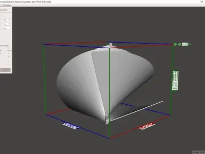 Archimedes Spiral Liam F1 Wind Turbine 3D print model