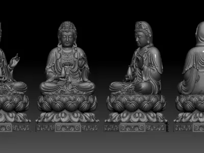 Buddha Amitabha  3D print model