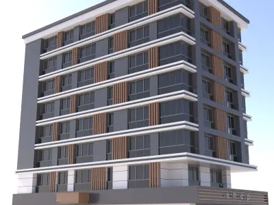 modern building 3D model