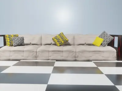 Modern Couch Free 3D model