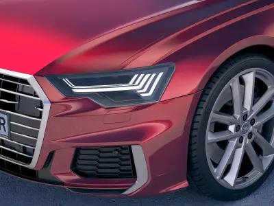 Audi A6 sedan S-Line 2019 3D model