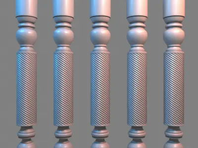 Baluster table legs - table legs 3D model