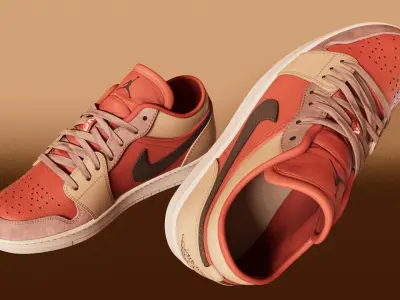 AirJordan 1 Retro Canyon Rust Low-poly 3D model