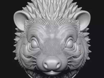 hedgehog 3D print model