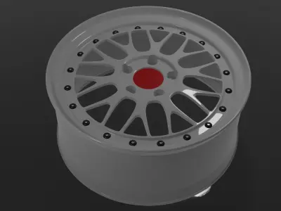 BBS car rim Free low-poly 3D model