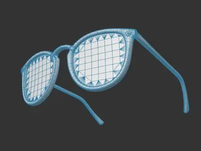 Luxury Sunglasses 3D model 3  3D model