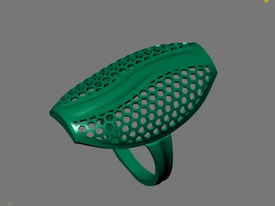 Women Plain Ring Ready STL Models Womens Ring 3d models 3D print model 22