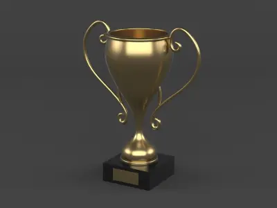 Trophy Cup Collection 3D model 2