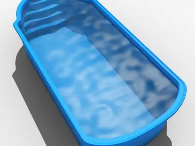 Zahradni bazen Sec 3D model