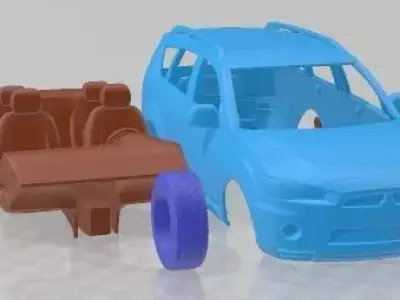 Mitsubishi Outlander GT 2011 Printable Car 3D print model