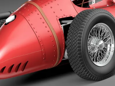 Maserati 250f 1954-1960 grand prix 3D model