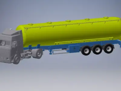  simulator EqBulk truck 3D model 3D model