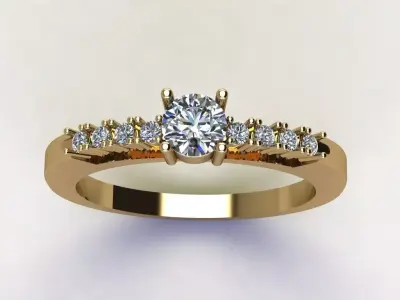 Ring featuring  3D print model