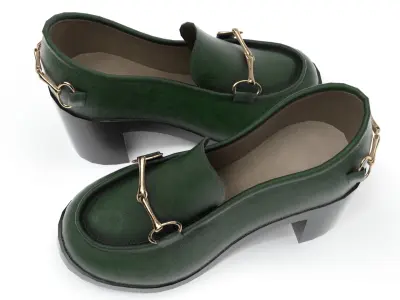 Heels Shoes Low-poly 3D model