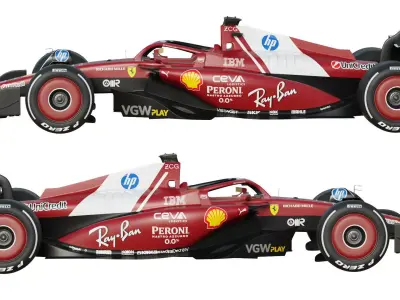 F1 Ferrari SF-25 2025 3D model