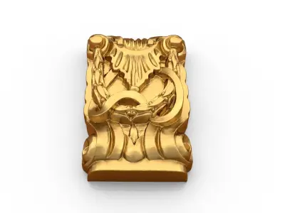 Classic carved decor ornament 481 3D print model