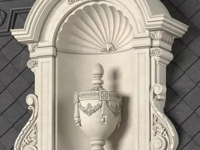 Roof fasad set 3D model