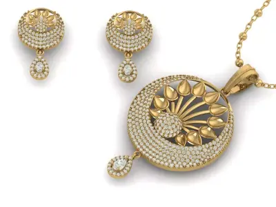 Pendant Necklace 3D print model 15