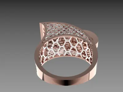 Zali nexus ring for women 3D print model