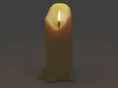 Candle 3D model purchase
