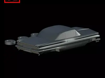 Pontiac Catalina 1960 3D print model