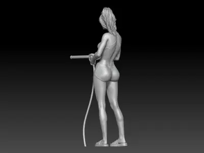 car wash girl 2025 3 3D print model
