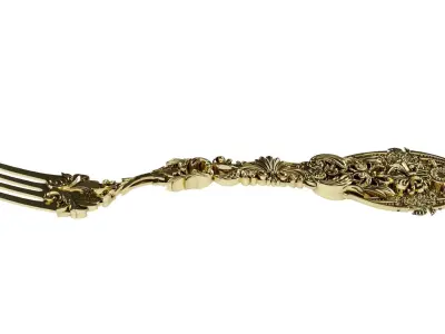 Royal Gold Premium Elite Fork 3D model