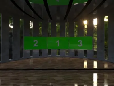 Virtual Broadcast Studio Sunrise 3D model