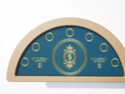 POKER TABLE Low-poly 3D model