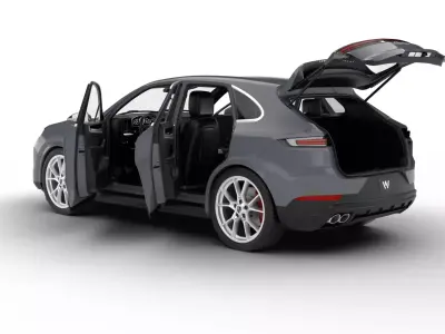 Porsche Cayenne S E-Hybrid Black Edition HQ 2025 3d model 3D model