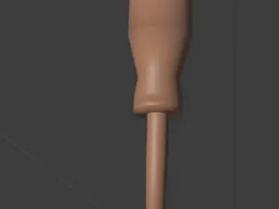 screwdriver female sex toy Free low-poly 3D model