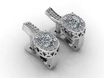 Mini Set Ring Pendant Earrings STL 3DM Womens Jewelry 3D print model