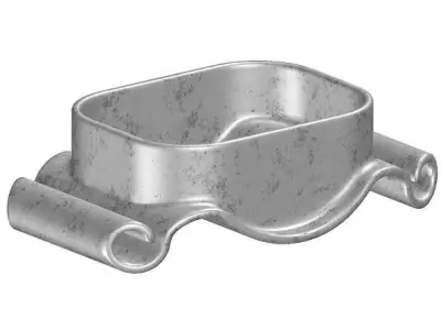 Ceramic Soap Dish Holder 3D model