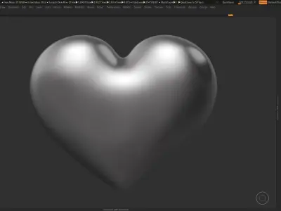 Heart Shape 3D print model 3D print model