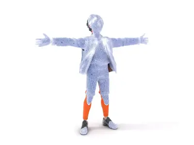 Stylized Youth Character Model Pack for Animation and Games Low-poly 3D model