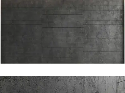 Decorative wall panel set 37 3D model