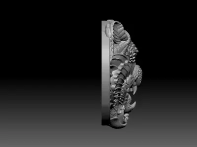 tiger pendant 3D print model purchase