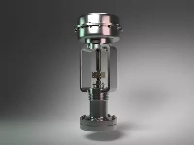 AutoValve metal valve 3D model